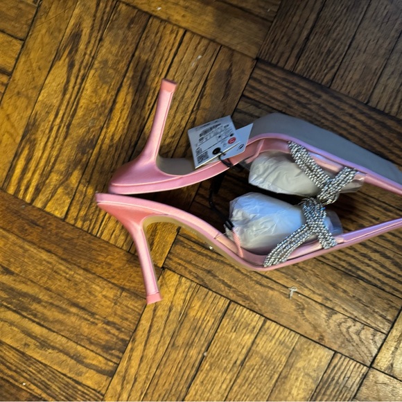 Zara Pink Embellished Heels - Picture 4 of 4